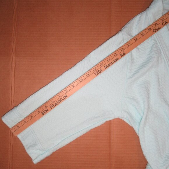 Croft & Barrow Intimates Light Blue Waffle Knit Robe | Size S - Picture 4 of 7